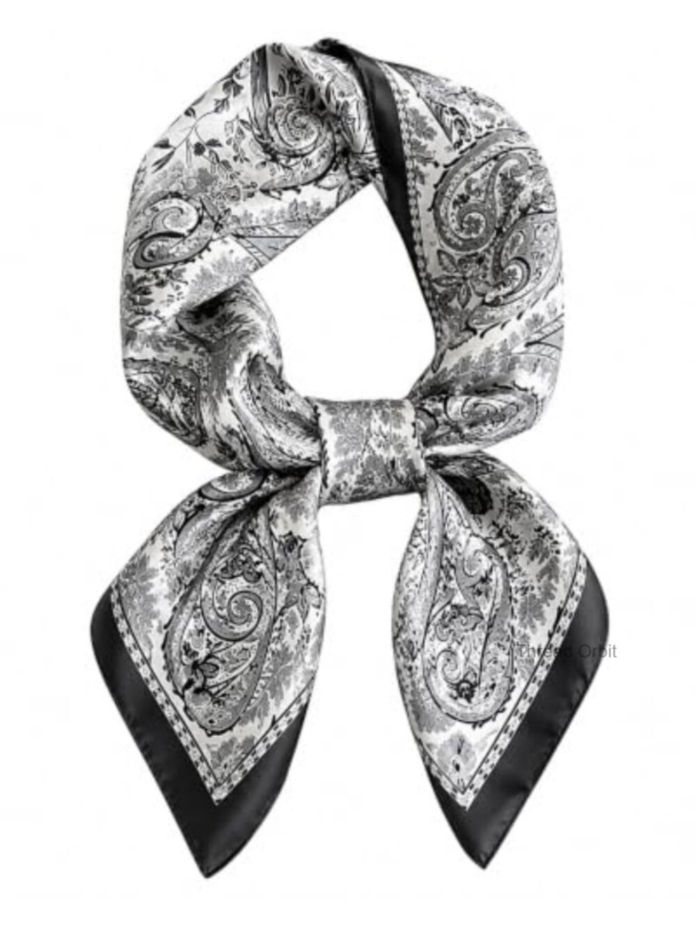 Satin Neck Scarf Square Silk-Like Bandana Hair Scarf